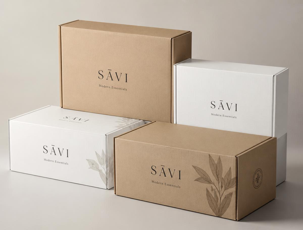 Custom branded shipping boxes produced by MEDOX